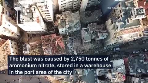 videos new of Beirut massive explosion emerging online