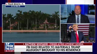 Former Acting Attorney General Matthew Whitaker is asked about the process of executing a raid on a former president