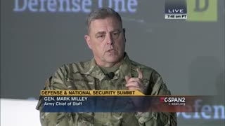 2015: General Mark Milley says that China is “not an enemy” during a national security summit