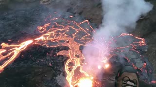 Enjoying Volcanic eruption 🌋 Iceland
