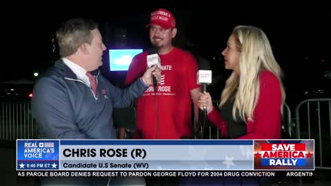 Chris Rose Live on RAV at President Trump's Save America Rally in Youngstown Ohio 09-17-2022