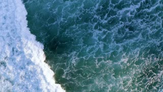 Beautiful drone footage of ocean