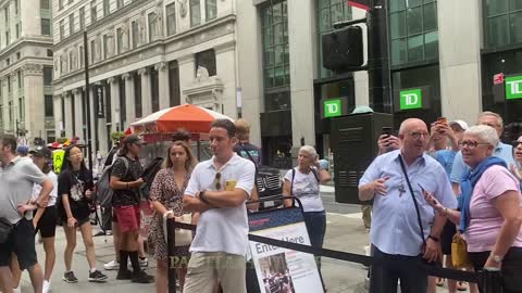 Christians protest vax segregation outside Trinity Church NYC Part 2
