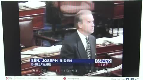 Joe Biden's '94 Crime Bill Speech