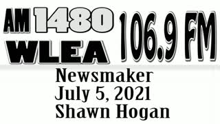 Wlea Newsmaker, July 5, 2021, Shawn Hogan