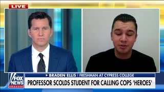 Cypress College student speaks out after professor scolds him for calling cops 'heroes'