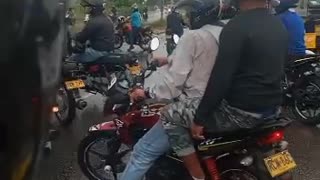 Paro de motociclistas en Bucaramanga y el área