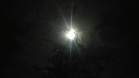 Mid night moon/rainy & cloudy night time lapse video