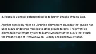 NYT, where did missiles come from? Russia hits Motor Sich. CNN, US running low on weapons. U/1