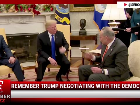 Watch: Remember Trump Negotiating With The Democrats