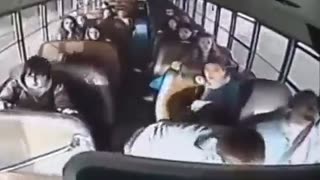 13 year old saves school bus of kids after driver has heart attack. Amazing.