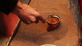 The magnificence of Turkish coffee making