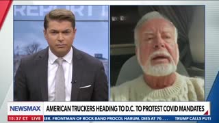 US Convoy Trucker Joins Newsmax Live From His Truck