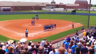 This Is America: Crowd Sings After National Anthem Wasn't Played
