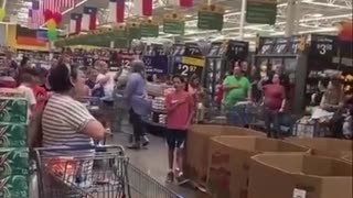INCREDIBLE PATRIOTISM: Walmart Patrons Stop Shopping, Sing National Anthem Together