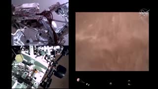 First video of Perseverance landing on Mars