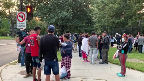 Over 100 Illegals Dropped Off in Front of VP Harris' Home