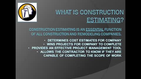 Construction Estimates 101: Introduction To Construction Estimating