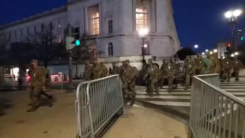 the Troops if front of the Capitol in DC #blackout