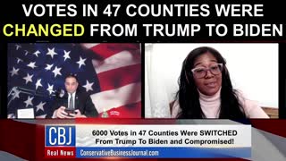 Votes in 47 Counties Were Changed From Trump To Biden!