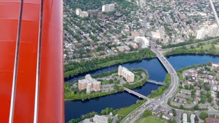 Biplane ride over Ottawa, Ontario