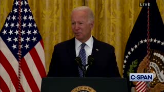 Rebellious Biden Does Not Follow Orders: "I’m Supposed To Stop And Walk Out Of The Room"