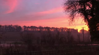 amazing sunrise in essex countryside