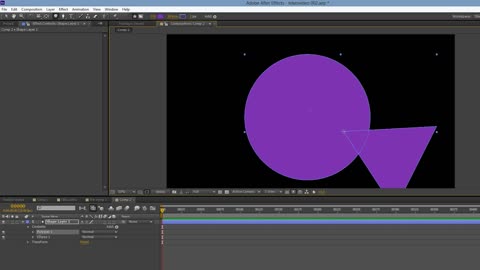 How to use merge paths to combine shapes in After Effects