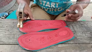 Make beautiful sandals with simple tools