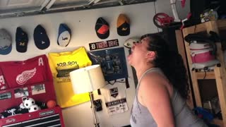 People Use Their Garage Door For a Unique Drinking Challenge