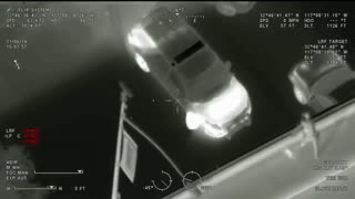 Helicopter View - Police Chase Stolen CHP Police Cruiser