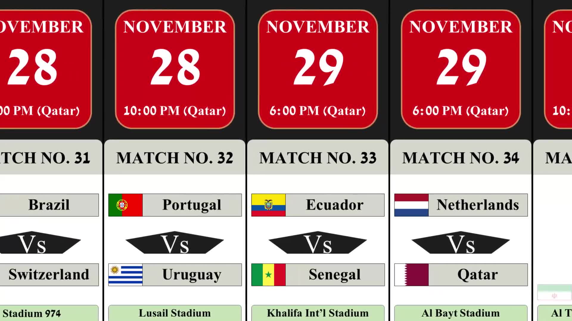 Full Match Schedule Fifa World Cup Qatar 2022 Group Stage 6802