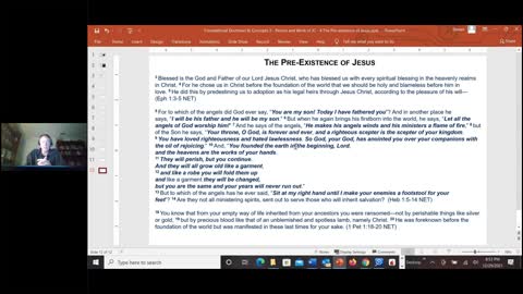 Module 3 – Jesus’ Person & Work – His Pre-existence