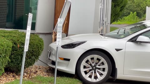 Tesla Driver Crashes Into Medical Building In Concord