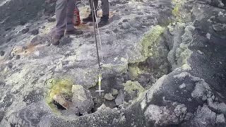 Reuters crew gets rare access to volcano