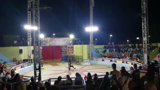 Guy Survive Deadly Cobra Snake In World Night Circus