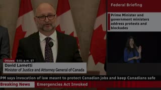 Minister of Justice David Lametti: "These measures are temporary"