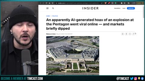 Pentagon ATTACKED In FAKE AI Image Causes MARKET PANIC, People DEMAND AI Regulation But IT WONT WORK