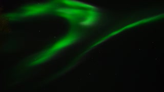 The Northern Lights (Aurora Borealis) were dancing in the Sky in Fairbanks, Alaska in Sep. 2021