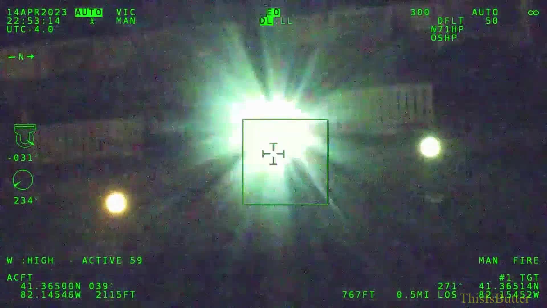 3 people arrested for shining lasers and an LED spotlight at an Ohio