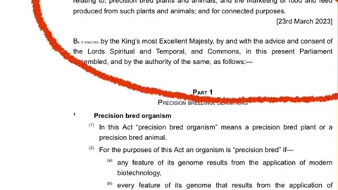 Genetic Technology (Precision Breeding) Act 2023