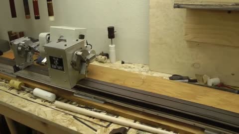 Pool Cue Building-Live Threading With A Pool Cue Lathe