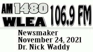 Wlea Newsmaker, November 24, 2021, Dr Nick Waddy