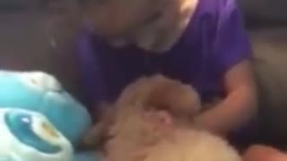 Puppy surprise totally shocks little kids