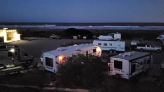Morro Strand State Beach Campground at night