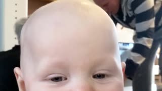 Baby Interrupts Siblings First Steps