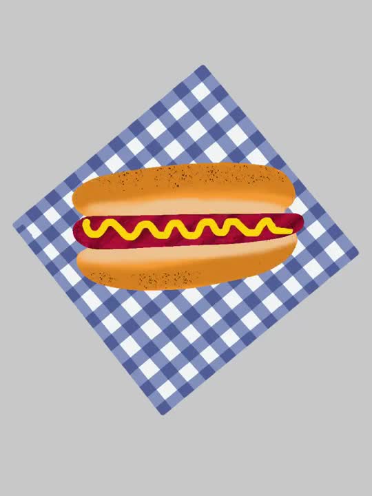 How to draw Hotdog in procreate | anyone can draw ...