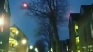 strange red lights in the sky