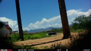 Surveillance Footage of Illegal Border Crossing