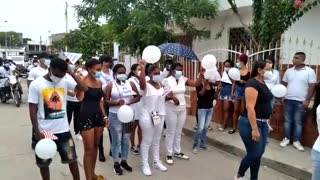 Marcha contra asesinato de Nathalie Palacio